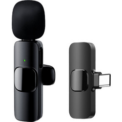 APEXEL ασύρματο μικρόφωνο APL-MIC003, USB-C, 2.4GHz, μαύρο