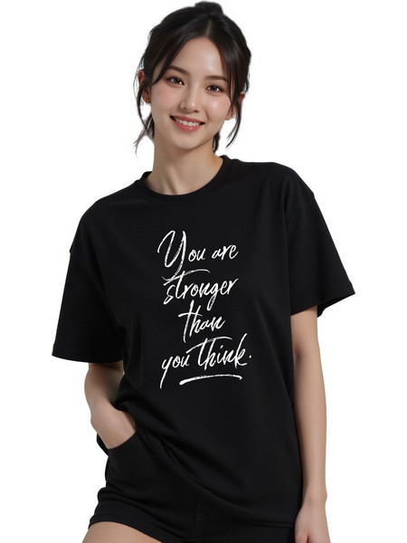 Γυναικείο T-Shirt Inspirational Script Quote - 011