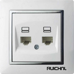 Πρίζα γραμμής δικτύου διπλή - Χωνευτή - RC3616-RJ45674950