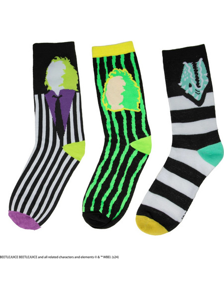 Beetlejuice - Set of 3 Socks (35/45)