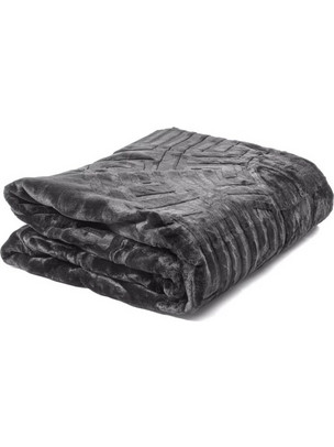Ανάγλυφη Κουβέρτα Xρώματος Aνθρακί SLEEPTIME 8720105644399