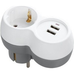 Technik Professional Πρίζα 1 Θέση + 2 USB-A 16A