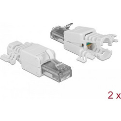 ΒΥΣΜΑ UTP RJ45 Cat6a TOOLFREE 2ΤΕΜ