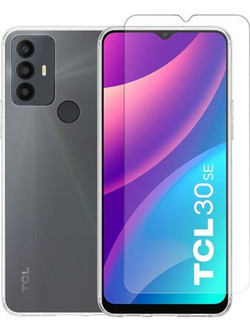 Redshield TPU Case & Tempered Glass Transparent για TCL 30 SE/306 Θήκη Κινητού & Προστατευτικό Οθόνης