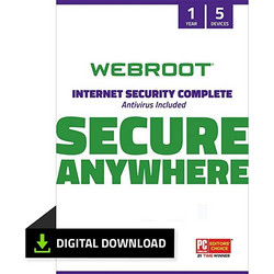 Webroot Internet Security Complete για 5 Συσκευές και 1 Έτος Χρήσης