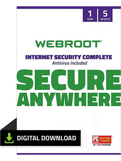 Webroot Internet Security Complete για 5 Συσκευές και 1 Έτος Χρήσης