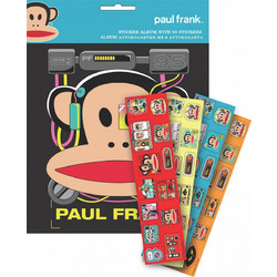 Paul Frank Monkey sticker album with 50 stickers