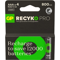 Gp Recyko AAA/Micro Pro 800mAh 4τμχ