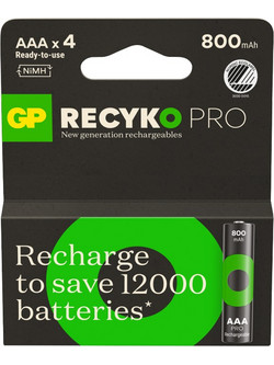 Gp Recyko AAA/Micro Pro 800mAh 4τμχ
