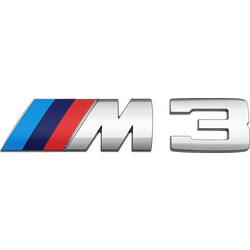 Auto Gs Αυτοκόλλητο Σήμα Τύπου Bmw M3 10.5x3cm 1Τμχ - (24111)