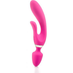 Zenn a Δονητής Rabbit Ροζ 3 Double Pleasure Ροζ