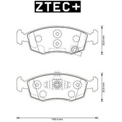 ΔΙΣΚΟΦΡΕΝΑ ZTEC+ FIAT PANDA ALL 12- E BP253230