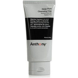 Anthony Logistics Deep Pore Cleansing Clay Κρεμώδης Μαύρη Μάσκα Προσώπου με Άργιλο 90ml