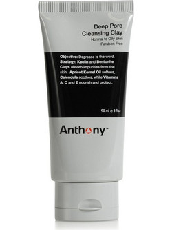 Anthony Logistics Deep Pore Cleansing Clay Κρεμώδης Μαύρη Μάσκα Προσώπου με Άργιλο 90ml