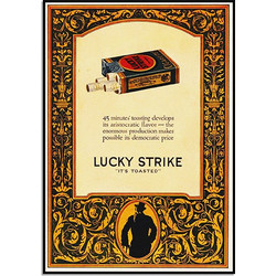 Αφίσα Lucky strike , It's toasted - Typographic , 30X40