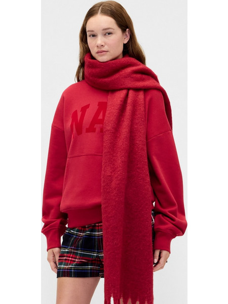 Brushed Fringe Κασκόλ Sled red