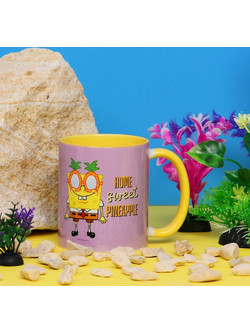 SPONGEBOB - Home Sweet Pineapple - Inner Colored Mug - 11oz