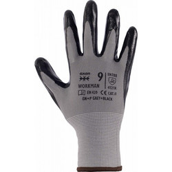 Γάντια νιτριλίου- εργασιας WORKMAN 21-23-13 axon Γκρι