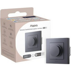 Aqara Χωνευτός Διακόπτης Dimmer με Πλαίσιο Universal Περιστροφικός 300W σε Γκρι Χρώμα H2DIM-G