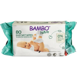 Bambo Nature Baby Wet Wipes 80τμχ