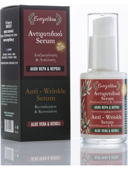 Evergetikon Aloe Vera & Neroli Anti-Wrinkle Αντιγηραντικό Serum Προσώπου με Αλόη 30ml