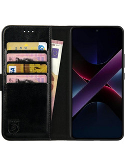Θήκη Xiaomi Redmi Note 14 Pro 5G / Poco X7 Rosso Element PU Πορτοφόλι - Black (8719246493775)