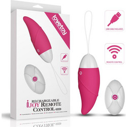 Lovetoy Ribbed iJoy Egg Δονητής Egg για Ζευγάρια με Τηλεχειριστήριο Ροζ