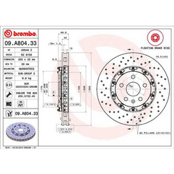 Brembo Δισκόπλακα - 09.A804.33
