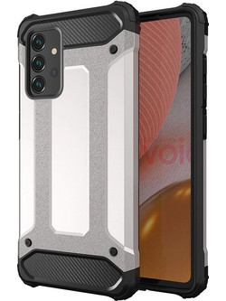 Hybrid Armor Case for Samsung Galaxy A26 - Silver