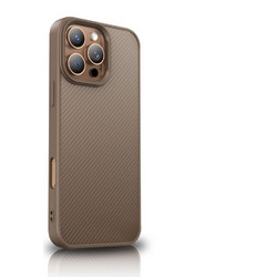 Wozinsky Carbon Fiber Case with MagSafe for Samsung Galaxy S25+ - Brown