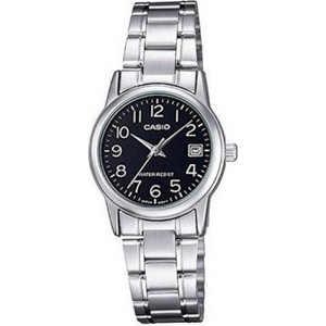 Casio Γυναικείο Ρολόι με Ασημί Μεταλλικό Μπρασελέ LTP-V002D-1B