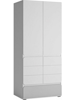 PoliHome Δίφυλλη Ντουλάπα Ρούχων Versatile 2D1S 162310909
