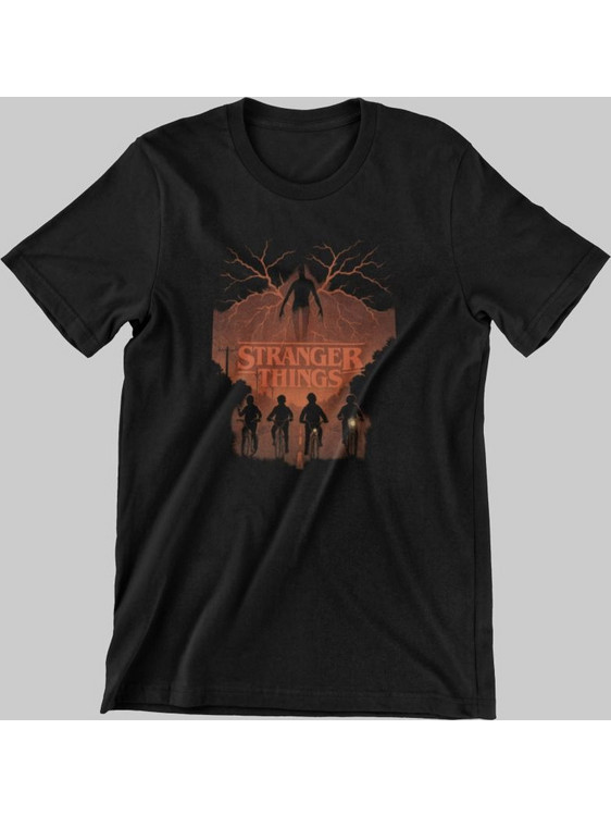 Stranger Things Night Riders Παιδικό T-Shirt - BLACK