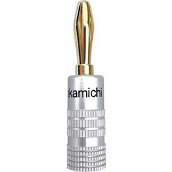 Nakamichi Banana Plug Επιχρυσωμένος Σύνδεσμος Καλωδίου Ηχείου Μαύρο