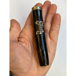 old antuqe cigarette holder black coral