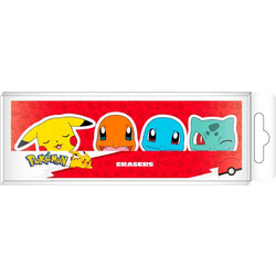 Σετ 4 σβήστρες POKEMON - Starter - Set of 4 Erasers