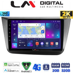 LM Digital LM ZB8490 GPS Ηχοσύστημα Αυτοκινήτου OEM για Seat Altea (2004-2015) με Bluetooth / USB / Wi-Fi & GPS