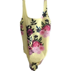 Γυναικείο Ολόσωμο Μαγιό Yellow Roses Swimsuit Κίτρινο