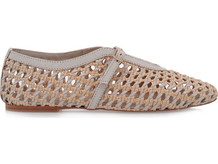 ALESSANDRA BRUNI MARY JANE W101E02916G9 - OFF WHITE ΠΛΕΚΤΟ ΔΕΡΜΑ W101E02916G9-OFF WHITE GOAT