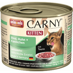 Animonda Carny Kitten with Beef, Chicken & Rabbit 200gr