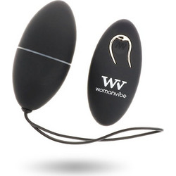 Womanvibe Alsan Egg Δονητής Egg για Ζευγάρια με Τηλεχειριστήριο Μαύρος