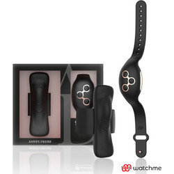 Anne's Desire Panty Pleasure Wirless Wewatch Δονητής για Ζευγάρια με Τηλεχειριστήριο Μαύρος