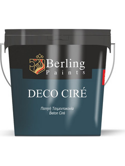 BERLING DECO CIRE ΑΝΟΙΧΤΟ ΓΚΡΙ ΠΑΤΗΤΗ ΤΣΙΜΕΝΤΟΚΟΝΙΑ 15KG (111380.15)