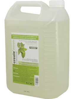Creole Mint & Greeen Tea Σαμπουάν για Ταλαιπωρημένα Μαλλιά 4lt
