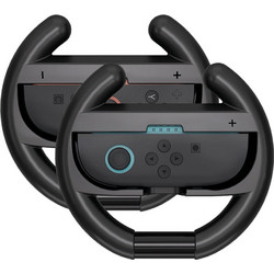 Hurtel Nintendo Switch 2 Joy-Con Racing Wheel (Pack Of 2) - Black - (NS2-H1)