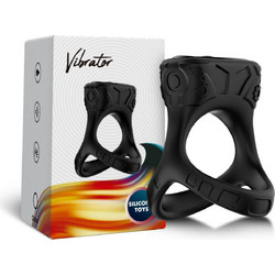 Kinksters Mechay Cock Ring Ελαστικό Δαχτυλίδι Πέους Σιλικόνης με Δόνηση 4.2cm Μαύρο