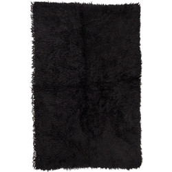 Βιοκαρπέτ Flokati Χαλί Ορθογώνιο 60x120cm 32 Black