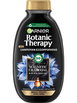 Garnier Botanic Therapy Magnetic Charcoal Φυτικό Σαμπουάν για Επανόρθωση για Λιπαρά & Ξηρά Μαλλιά 400ml