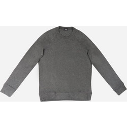 DSQUARED2 T-SHIRT ΜΑΚΡΥΜΑΝΙΚΟ ΓΚΡΙ ΜΕ ΛΑΙΜΟΚΟΨΗ ΚΑΙ ΑΝΑΓΛΥΦΟ LOGO ΣΤΟΝ ΑΥΧΕΝΑ ΣΤΕΝΗ ΓΡΑΜΜΗ