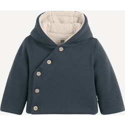 Ζακέτα fleece με σταθερή κουκούλα